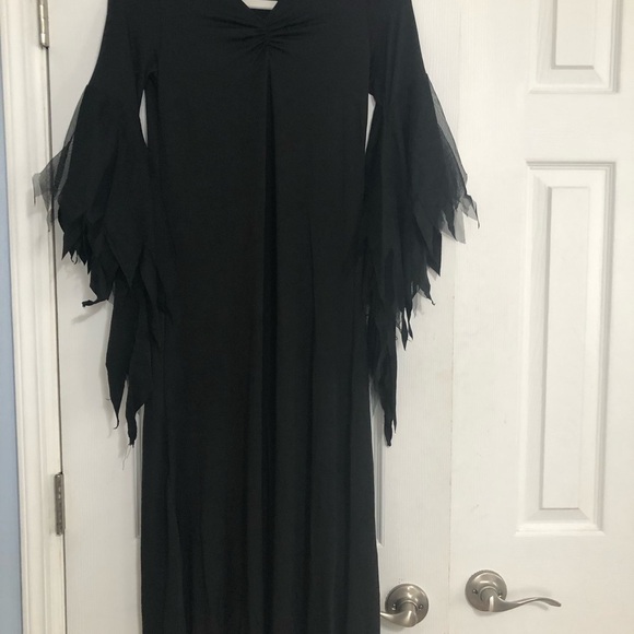 Spirit Halloween Dark Witch costume girls size large 12/14 dress & choker - Picture 3 of 14